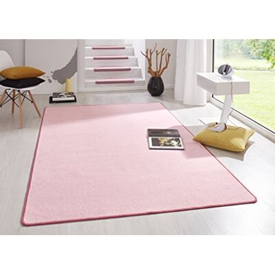 HANSE Home Vloerkleed wooncultuur fantasie tapijt woonkamer uni modern velours eetkamer woonkamer kinderkamer hal slaapkamer keuken (roze, 80 x 150 cm) HANSE Home Vloerkleed wooncultuur fantasie tapijt woonkamer uni modern velours eetkamer woonkamer kinderkamer hal slaapkamer keuken (roze, 80 x 150 cm)