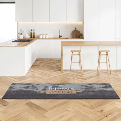 Astra Le bonheur entreemat, antislip, voor binnen, 50 x 150 cm, absorberend, machinewasbaar op 30 °C, deurmat Astra Le bonheur entreemat, antislip, voor binnen, 50 x 150 cm, absorberend, machinewasbaar op 30 °C, deurmat