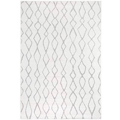 andiamo Modern geweven tapijt van polypropyleen, Öko-Tex 100 gecertificeerd, 60 x 110 cm, grijs andiamo Modern geweven tapijt van polypropyleen, Öko-Tex 100 gecertificeerd, 60 x 110 cm, grijs