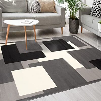 Mazovia Modern tapijt tapijt voor slaapkamer, woonkamer en eetkamer Vloerkleed voor slaapkamer, kantoor, eetkamer, retro, jaren 90, zacht, vloerverwarming, onderhoudsvriendelijk, korte pool Mazovia Modern tapijt tapijt voor slaapkamer, woonkamer en eetkamer Vloerkleed voor slaapkamer, kantoor, eetkamer, retro, jaren 90, zacht, vloerverwarming, onderhoudsvriendelijk, korte pool