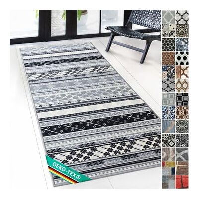 Floordirekt Mykonos Tapijtloper met fijne krullen, op maat gemaakt voor keuken, hal en woonkamer, 80 x 300 cm Floordirekt Mykonos Tapijtloper met fijne krullen, op maat gemaakt voor keuken, hal en woonkamer, 80 x 300 cm