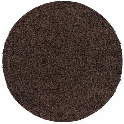 Carpetsale24 Hoogpolig shaggy tapijt voor de woonkamer, onderhoudsarm, getest op schadelijke stoffen, poolhoogte: 3 cm, Öko-Tex standaard, afmetingen: 200 cm rond, kleur: bruin Carpetsale24 Hoogpolig shaggy tapijt voor de woonkamer, onderhoudsarm, getest op schadelijke stoffen, poolhoogte: 3 cm, Öko-Tex standaard, afmetingen: 200 cm rond, kleur: bruin