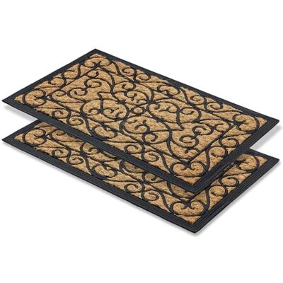 Astra Antislipmat voor buiten, weerbestendig, entreemat van rubber en kokos Coco Deluxe deurmat voor buiten, antislip, weerbestendig, deurmat van antibacteriële kokosvezel Astra Antislipmat voor buiten, weerbestendig, entreemat van rubber en kokos Coco Deluxe deurmat voor buiten, antislip, weerbestendig, deurmat van antibacteriële kokosvezel