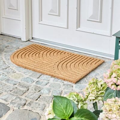 Astra Moderne deurmat voor voordeur Kokosmat 45 x 75 cm afgerond natuurlijk robuuste mat deurmat voor binnen deurmat voor buiten Astra Moderne deurmat voor voordeur Kokosmat 45 x 75 cm afgerond natuurlijk robuuste mat deurmat voor binnen deurmat voor buiten