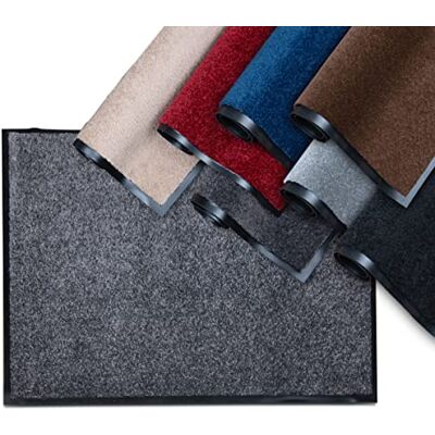Studio M Deurmat voor de ingang binnen 50 x 80 cm Absorberend Antislip Wasbaar Stofdicht voor alle vloeren Onder deur UV-bestendig Grijs Studio M Deurmat voor de ingang binnen 50 x 80 cm Absorberend Antislip Wasbaar Stofdicht voor alle vloeren Onder deur UV-bestendig Grijs
