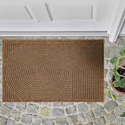 Astra Deurmat voor buiten, antislip, schoonloopmat, weerbestendig, deurmat voor buiten, voor entree en balkon, duurzame deurmat 60 x 90 cm, beige Astra Deurmat voor buiten, antislip, schoonloopmat, weerbestendig, deurmat voor buiten, voor entree en balkon, duurzame deurmat 60 x 90 cm, beige
