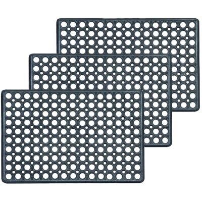 Astra Weerbestendige rubberen matten voor buiten, antislip, zeer robuust, voor buiten, set van 3, 40 x 60 cm Astra Weerbestendige rubberen matten voor buiten, antislip, zeer robuust, voor buiten, set van 3, 40 x 60 cm