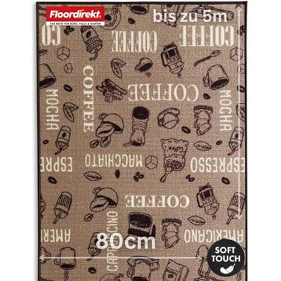 Floordirekt Koffietapijt, hoogwaardige afwerking, antislip gelrug, verkrijgbaar in verschillende maten (80 x 200 cm) Floordirekt Koffietapijt, hoogwaardige afwerking, antislip gelrug, verkrijgbaar in verschillende maten (80 x 200 cm)