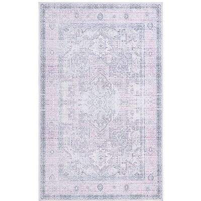 SAFAVIEH Distressed Arizona Collection machinewasbaar en antislip tapijt, ideaal voor drukbezochte ruimtes, Arizona collectie, laagpolig, rood en ivoor, 183 x 183 cm SAFAVIEH Distressed Arizona Collection machinewasbaar en antislip tapijt, ideaal voor drukbezochte ruimtes, Arizona collectie, laagpolig, rood en ivoor, 183 x 183 cm