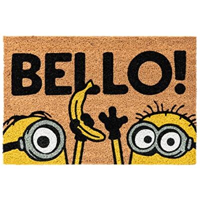 Grupo Erik Minions Deurmat voor buiten, 40 x 60 cm, antislip, originele kokosmat voor buiten Grupo Erik Minions Deurmat voor buiten, 40 x 60 cm, antislip, originele kokosmat voor buiten