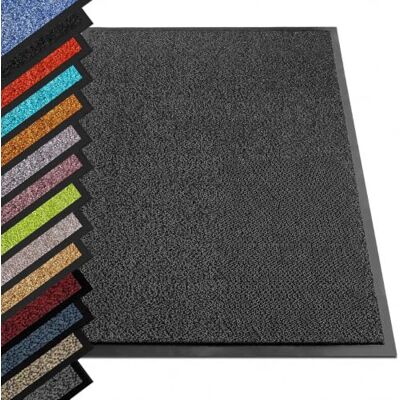 KARAT Schoonloopmat Sky 200 x 400 cm antraciet Deurmat, antislip, onderhoudsvriendelijk, entreemat, deurmat met gemêleerde borstelharen KARAT Schoonloopmat Sky 200 x 400 cm antraciet Deurmat, antislip, onderhoudsvriendelijk, entreemat, deurmat met gemêleerde borstelharen