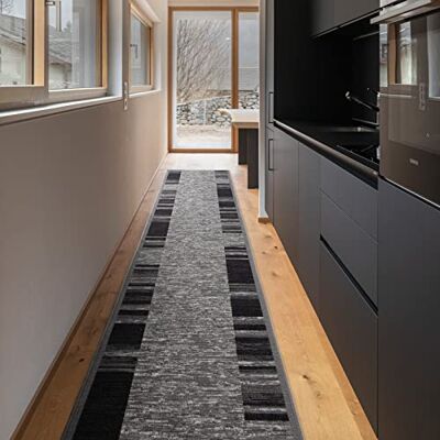 Floordirekt Keukentapijt, hal en woonkamer Fijn gebreid tapijt Antislip en antistatisch (80 x 400 cm) Floordirekt Keukentapijt, hal en woonkamer Fijn gebreid tapijt Antislip en antistatisch (80 x 400 cm)