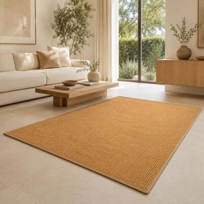 Floordirekt Sisal tapijt, 100% natuurlijk sisal, 160 x 400 cm, kurk Antislip latex achterkant, sisaltapijt, gefestonneerde randen, voor woonkamer, hal en eetkamer Floordirekt Sisal tapijt, 100% natuurlijk sisal, 160 x 400 cm, kurk Antislip latex achterkant, sisaltapijt, gefestonneerde randen, voor woonkamer, hal en eetkamer