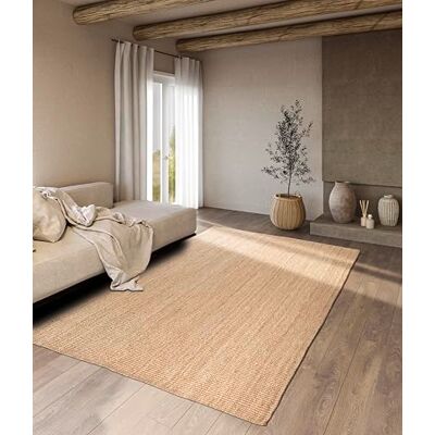 Villeroy & Boch Rosalie Jute tapijt, natuurlijk, handgeweven en milieuvriendelijk, boho-stijl voor woonkamer, slaapkamer, eetkamer Villeroy & Boch Rosalie Jute tapijt, natuurlijk, handgeweven en milieuvriendelijk, boho-stijl voor woonkamer, slaapkamer, eetkamer