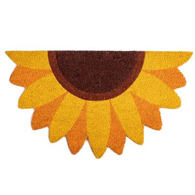 Fisura Deurmat "Zonnebloem" in kokosnoot met antislip pvc-achterkant. Entreemat in originele vorm. Afmetingen: 70 x 40 x 1,5 cm, geel. Fisura Deurmat "Zonnebloem" in kokosnoot met antislip pvc-achterkant. Entreemat in originele vorm. Afmetingen: 70 x 40 x 1,5 cm, geel.