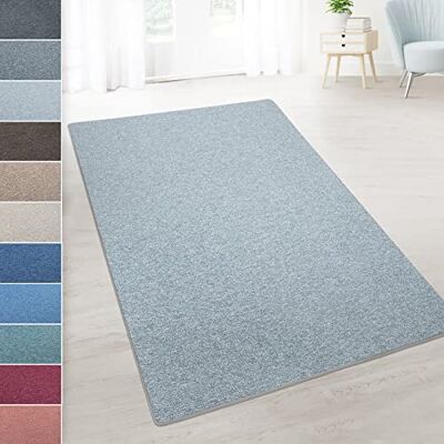 KARAT Elegant woonkamertapijt zachte loper met randen zonder franjes antislip antistatisch Duitse kwaliteit duurzaam en onderhoudsvriendelijk London, lichtgrijs 100 x 150 cm KARAT Elegant woonkamertapijt zachte loper met randen zonder franjes antislip antistatisch Duitse kwaliteit duurzaam en onderhoudsvriendelijk London, lichtgrijs 100 x 150 cm