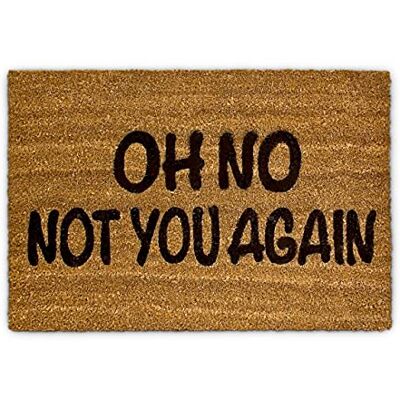 Relaxdays deurmat kokos, met tekst, OH NO, 40x60 cm, antisliplaag aan onderkant, pvc, binnen & buiten, kokosmat, bruin Relaxdays deurmat kokos, met tekst, OH NO, 40x60 cm, antisliplaag aan onderkant, pvc, binnen & buiten, kokosmat, bruin