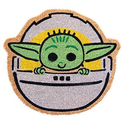 Grupo Erik The Mandalorian, Grogu The Child Deurmat voor buiten, antislip, entreemat, 55 x 50 cm Grupo Erik The Mandalorian, Grogu The Child Deurmat voor buiten, antislip, entreemat, 55 x 50 cm