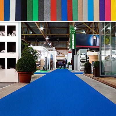 casa pura Tentoonstellingsmat tot 40 m lang, moeilijk ontvlambaar, naaldvilt per meter, als bruiloftstapijt, evenementenmat, VIP-tapijt, voor thuis en op de markt (koningsblauw, 200 x 900 cm) casa pura Tentoonstellingsmat tot 40 m lang, moeilijk ontvlambaar, naaldvilt per meter, als bruiloftstapijt, evenementenmat, VIP-tapijt, voor thuis en op de markt (koningsblauw, 200 x 900 cm)
