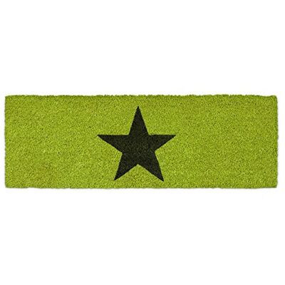 Relaxdays Deurmat STERN van kokosvezel, antislip, voor binnen, h x b x d, 1,5 x 75 x 25 cm, ster, groen, 80 x 150 cm Relaxdays Deurmat STERN van kokosvezel, antislip, voor binnen, h x b x d, 1,5 x 75 x 25 cm, ster, groen, 80 x 150 cm
