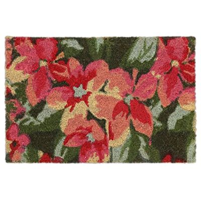 Relaxdays Kokosdeurmat, deurmat, bloemenpatroon, 40 x 60 cm, weerbestendig, antislip, kleurrijk Relaxdays Kokosdeurmat, deurmat, bloemenpatroon, 40 x 60 cm, weerbestendig, antislip, kleurrijk