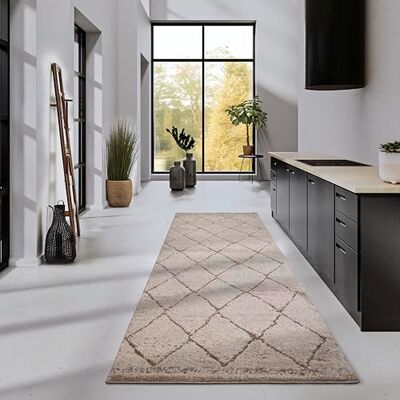 ELLE Decor ation Perrotan Vloerkleed voor de woonkamer, modern, hoogpolig, modern, pluizig, zacht, boho, voor woonkamer, slaapkamer, beige, 80 x 240 cm ELLE Decor ation Perrotan Vloerkleed voor de woonkamer, modern, hoogpolig, modern, pluizig, zacht, boho, voor woonkamer, slaapkamer, beige, 80 x 240 cm
