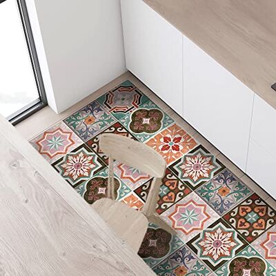 CREARREDA 83516 Keukenloper 120 x 50 cm vinyl antislip en wasbaar Keukentapijt van vinyl. Wasbaar 100% Made in Italy CREARREDA 83516 Keukenloper 120 x 50 cm vinyl antislip en wasbaar Keukentapijt van vinyl. Wasbaar 100% Made in Italy