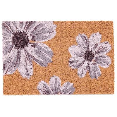 Relaxdays Kokosdeurmat, bloemenpatroon, antislip, weerbestendig, voor binnen en buiten, meerkleurig, 40 x 60 cm Relaxdays Kokosdeurmat, bloemenpatroon, antislip, weerbestendig, voor binnen en buiten, meerkleurig, 40 x 60 cm