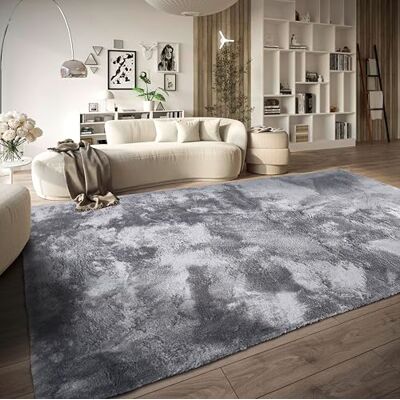 ELLE Decoration Calida Hoogpolig tapijt voor de woonkamer, pluizig, effen, zacht, onderhoudsvriendelijk, voor woonkamer, eetkamer, slaapkamer, kinderkamer, zilver, 80 x 150 cm ELLE Decoration Calida Hoogpolig tapijt voor de woonkamer, pluizig, effen, zacht, onderhoudsvriendelijk, voor woonkamer, eetkamer, slaapkamer, kinderkamer, zilver, 80 x 150 cm