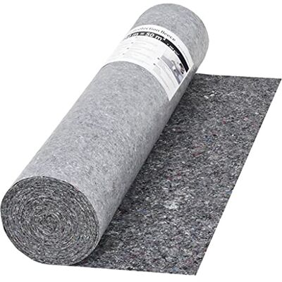 vidaXL Schildersvlies anti-slip 50m 280g/m² grijs vidaXL Schildersvlies anti-slip 50m 280g/m² grijs