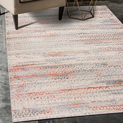 Mazovia Modern vloerkleed voor de woonkamer, groot formaat tapijt voor slaapkamer, volwassenen, modern, laagpolig tapijt voor slaapkamer en woonkamer, rug vintage abstract patroon, 200 x 300 cm, Mazovia Modern vloerkleed voor de woonkamer, groot formaat tapijt voor slaapkamer, volwassenen, modern, laagpolig tapijt voor slaapkamer en woonkamer, rug vintage abstract patroon, 200 x 300 cm,