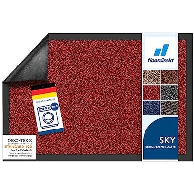 Floordirekt Schoonloopmat Rhine, wasbare en effectieve vloermat, vuilvangmat met antislip achterkant, deurmat in vele maten en kleuren, rood (gemêleerd), 90 x 120 cm Floordirekt Schoonloopmat Rhine, wasbare en effectieve vloermat, vuilvangmat met antislip achterkant, deurmat in vele maten en kleuren, rood (gemêleerd), 90 x 120 cm