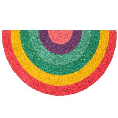 Fisura casa Deurmat voor de ingang met vormen. Originele kokosmat met antislip onderkant in PVC, afmetingen 70 x 40 cm, regenboog, meerkleurig Fisura casa Deurmat voor de ingang met vormen. Originele kokosmat met antislip onderkant in PVC, afmetingen 70 x 40 cm, regenboog, meerkleurig
