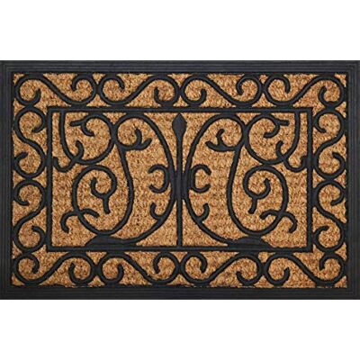 ID MAT Deurmat, natuurlijke kokosvezels op rubberen frame, beige, 40 x 60 cm ID MAT Deurmat, natuurlijke kokosvezels op rubberen frame, beige, 40 x 60 cm