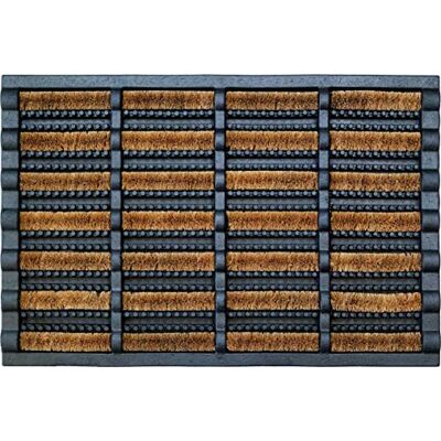 ID MAT t 4060 combimat tapijt voetmat kokoskernmatras / verzinkt staal / rubber beige 60 x 40 x 2,29 cm ID MAT t 4060 combimat tapijt voetmat kokoskernmatras / verzinkt staal / rubber beige 60 x 40 x 2,29 cm