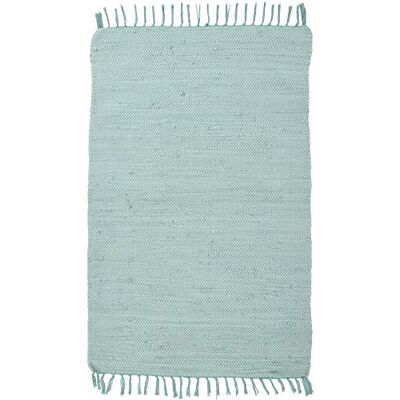 Theko Dhurry Tapijt van 100% katoen plat geweven katoen handgeweven Kleur: mint 40 x 60 cm Theko Dhurry Tapijt van 100% katoen plat geweven katoen handgeweven Kleur: mint 40 x 60 cm