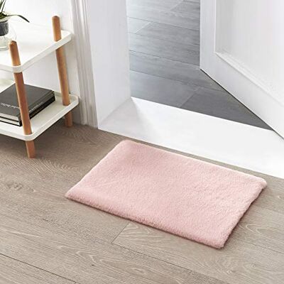 Teppich Wölkchen Pluizig tapijt van kunstbont konijnenbont, kort bont, hoogpolig tapijt voor woonkamer of slaapkamer, bedtapijt roze 40 x 60 cm Teppich Wölkchen Pluizig tapijt van kunstbont konijnenbont, kort bont, hoogpolig tapijt voor woonkamer of slaapkamer, bedtapijt roze 40 x 60 cm