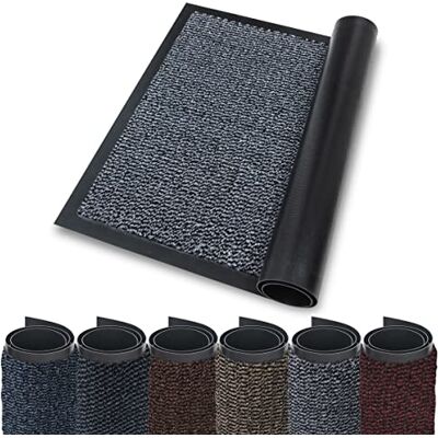 Studio M Deurmat voor binnen 120 x 180 cm Wasbaar Antislip Extra dun 6 mm Geschikt voor huisdieren Voor alle vloertypes Zeer absorberende mat XXL grijs Studio M Deurmat voor binnen 120 x 180 cm Wasbaar Antislip Extra dun 6 mm Geschikt voor huisdieren Voor alle vloertypes Zeer absorberende mat XXL grijs