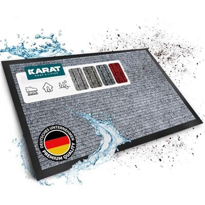 KARAT Deurmat Dura 50 x 80 cm Antraciet Met antislip achterkant Deurmat voor de ingang Deurmat Schoonloopmat Deurmat KARAT Deurmat Dura 50 x 80 cm Antraciet Met antislip achterkant Deurmat voor de ingang Deurmat Schoonloopmat Deurmat