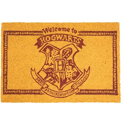 SD TOYS Harry Potter deurmat voor de ingang van kokosvezel en antislip vinyl, geel, 60 x 40 cm SD TOYS Harry Potter deurmat voor de ingang van kokosvezel en antislip vinyl, geel, 60 x 40 cm