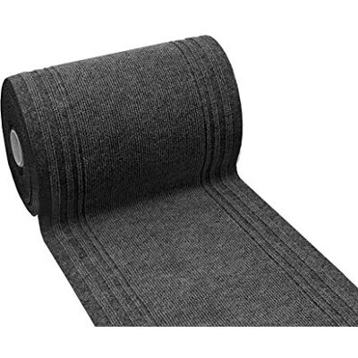 EMMEVI Antislip entreemat per meter h67 op maat tapijt antraciet grijs EMMEVI Antislip entreemat per meter h67 op maat tapijt antraciet grijs