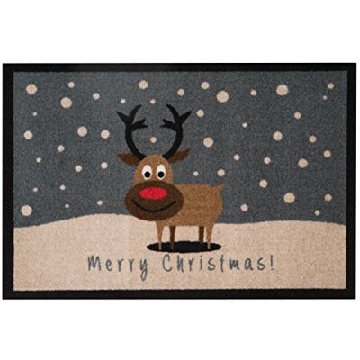 HANSE Home Deurmat Merry Christmas Rendier Grijs 40 x 60 cm HANSE Home Deurmat Merry Christmas Rendier Grijs 40 x 60 cm