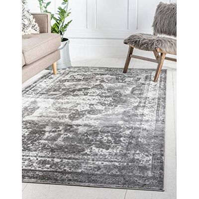 Unique Sofia Collection 3141296 Traditioneel vintage tapijt, 100 x 160 cm, grijs/lichtgrijs Unique Sofia Collection 3141296 Traditioneel vintage tapijt, 100 x 160 cm, grijs/lichtgrijs
