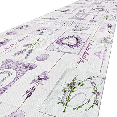 ANRO Tapijtloper, keukentapijt, antislip, wasbaar, keukentapijt, hal, lavendel, 120 x 48 cm ANRO Tapijtloper, keukentapijt, antislip, wasbaar, keukentapijt, hal, lavendel, 120 x 48 cm