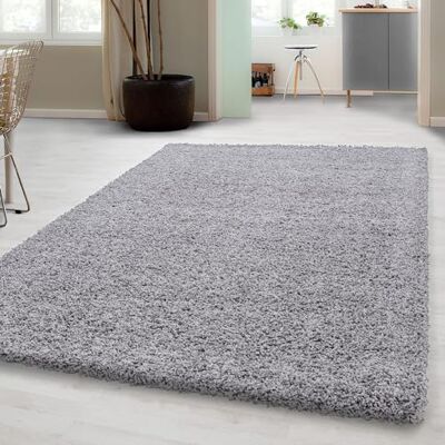 Carpetsale24 Hoogpolig shaggy tapijt voor de woonkamer, onderhoudsarm, getest op schadelijke stoffen, poolhoogte: 3 cm, Öko-Tex standaard, afmetingen: 200 x 290 cm. Kleur: lichtgrijs Carpetsale24 Hoogpolig shaggy tapijt voor de woonkamer, onderhoudsarm, getest op schadelijke stoffen, poolhoogte: 3 cm, Öko-Tex standaard, afmetingen: 200 x 290 cm. Kleur: lichtgrijs
