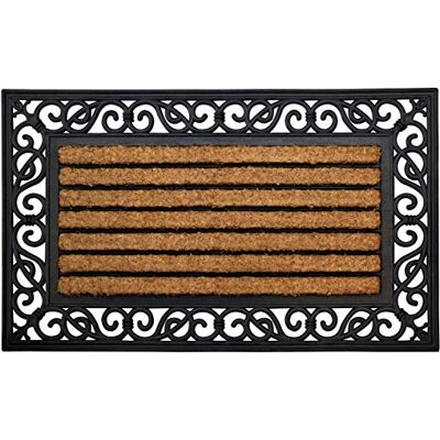 ID MAT Deurmat, natuurlijke kokosvezels op rubberen frame, beige, 45 x 75 cm ID MAT Deurmat, natuurlijke kokosvezels op rubberen frame, beige, 45 x 75 cm