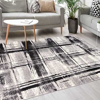 Mazovia Modern tapijt, tapijt voor slaapkamer, woonkamer en eetkamer, robuust, zacht, laagpolig, Oeko-Tex woonkamertapijt, ATENA-collectie, grijs, 300 x 400 cm Mazovia Modern tapijt, tapijt voor slaapkamer, woonkamer en eetkamer, robuust, zacht, laagpolig, Oeko-Tex woonkamertapijt, ATENA-collectie, grijs, 300 x 400 cm