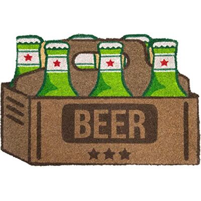Fisura . Binnentapijt in de vorm van een bierpaas. Originele kokosmat met antislip onderkant van pvc. Afmetingen: 70 x 40 cm (bier, bruin) Fisura . Binnentapijt in de vorm van een bierpaas. Originele kokosmat met antislip onderkant van pvc. Afmetingen: 70 x 40 cm (bier, bruin)