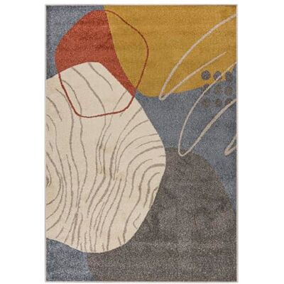 Mazovia Vloerkleed voor de woonkamer, 140 x 200 cm, crèmegrijs, geometrisch Tapijt voor slaapkamer, kantoor, eetkamer, beige, vloerverwarming, onderhoudsvriendelijk, geschikt voor huisdieren Mazovia Vloerkleed voor de woonkamer, 140 x 200 cm, crèmegrijs, geometrisch Tapijt voor slaapkamer, kantoor, eetkamer, beige, vloerverwarming, onderhoudsvriendelijk, geschikt voor huisdieren