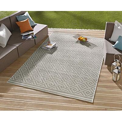 HANSE Home Northrugs Tapijt binnen en buiten ruit crème 160 x 230 cm HANSE Home Northrugs Tapijt binnen en buiten ruit crème 160 x 230 cm